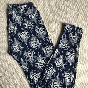 Peacock LulaRoe Leggings OS